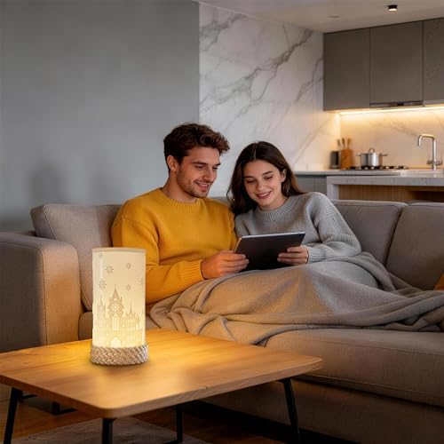 Rotatable Cordless Table Lamp, 3 Color Temperature Bedside Lamps with USB C Charging, Touch Control Rechargeable Battery Powered Nightstand Lamp for Bedroom, Nursery, Home Decor - Image 5