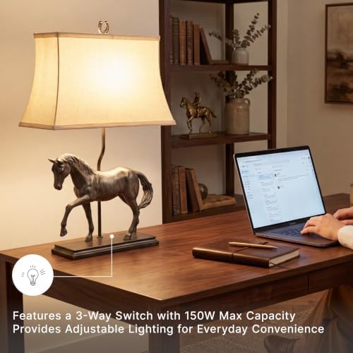 Signature Design by Ashley Sandorman Horse Table Lamp, Bronze - Image 5