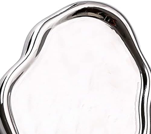 BEIJIALY Ceramic Jewelry Dish for Women, Trinket Tray, Ring Dish Tray, Jewelry Plate, Ceramic Glossy Appearance Simple Modern Stylish Storage Tray Key Tray for Home Gift(Silver Oval) - Image 6