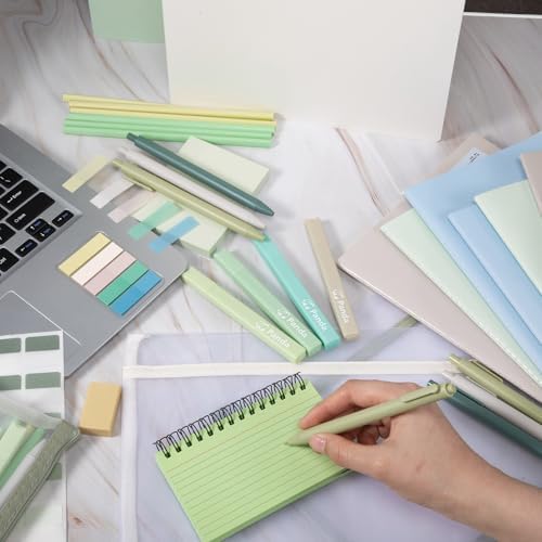 Colarr 54 Pcs Aesthetic College School Supplies Back to School Set,Green - Image 6