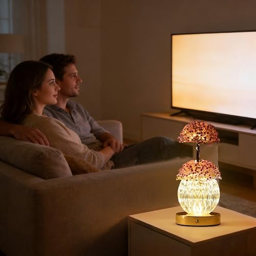 Touch Dimmable Purple Flower Lamp Color Changing Light for Bedroom Bar Coffee Shop, Gifts for Women Mom Daughter Grandma Teacher Aunt Girlfriend Friend Birthday Christmas Valentines Mothers Day - Image 5