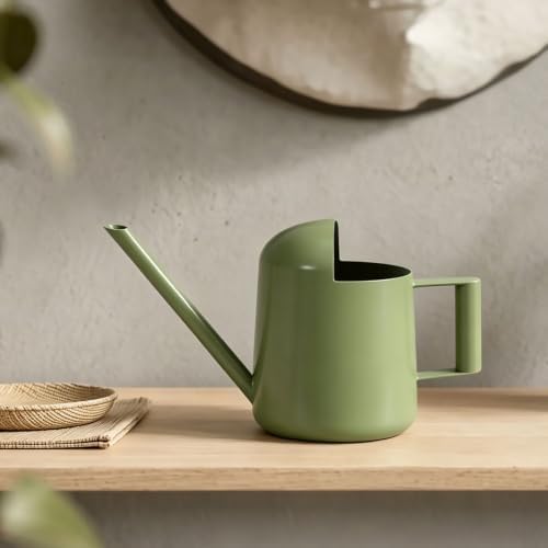 Small Watering Can 10oz Long Spout for Indoor Plants (White) - Image 4