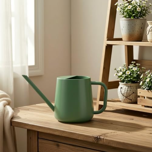 Watering Can for Indoor & Outdoor Plants, 35 oz/1000ml Watering Can with Metal Handle, Stainless Steel Garden Long Spout Watering Pot for Indoor House Plants Bonsai Flower Decorative - Image 5