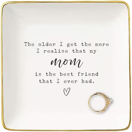 NZY Mother's Day & Birthday Gifts - Ceramic Jewelry Tray Trinket Holder Ring Dish by NZY