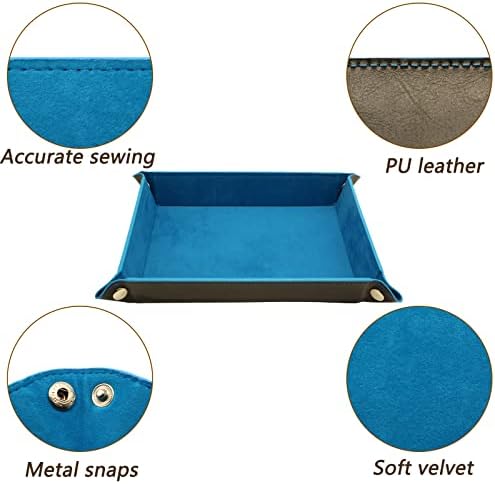 Valet Organizer - Catchall Tray for Jewelry, Wallets, Watches, Keys, Coins, Phones, Glasses - Perfect for Nightstand, Desk, Entryway - Image 2