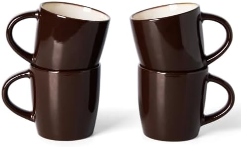 famiware Coffee Mugs Set of 4, Milkyway 13 oz Ceramic Cup Set with Handle by Famiware