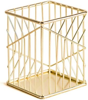 U Brands Vena Collection Wire Pencil Cup (Polished Gold) by UBrands