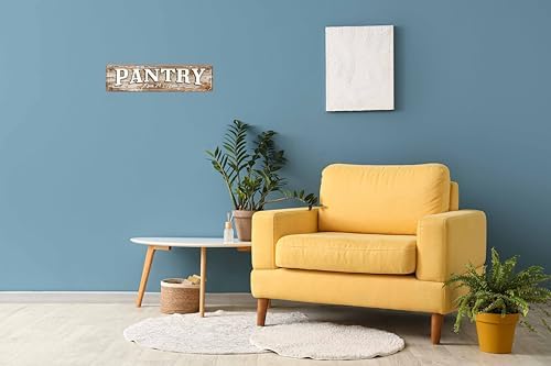 Vintage Tin Pantry Open 24 Hours Sign Retro Metal Sign Suitable For Home And Pantry - Multi-Purpose For Indoor/Outdoor Use Plaque 4x16 Inch - Image 4