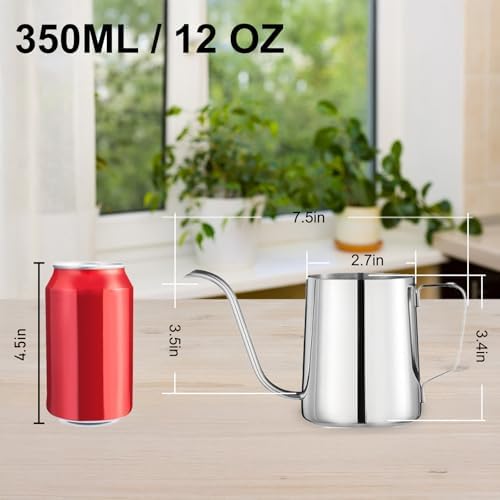 Doseno Small Watering Can for Indoor Plants, Plant Watering Can, 12 oz - Image 5