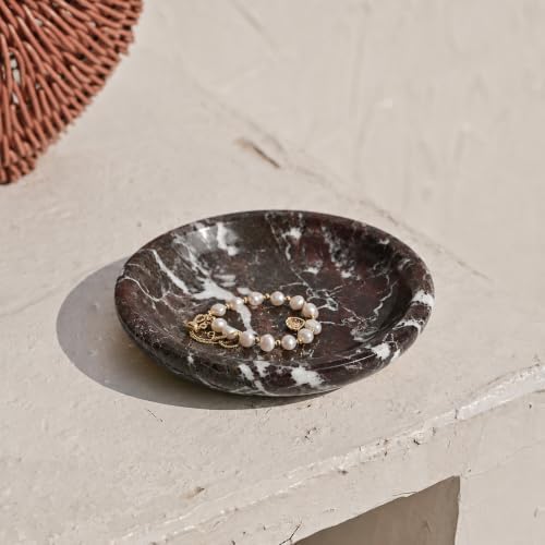 ZSHAWN Jewelry Dish 5.5", Trinket Dish for Ring Earring, Gift for Woman Daugther (Purple Marble) - Image 5