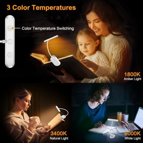 Gritin Rechargeable Book Light for Reading in Bed with 19 LED - Image 3