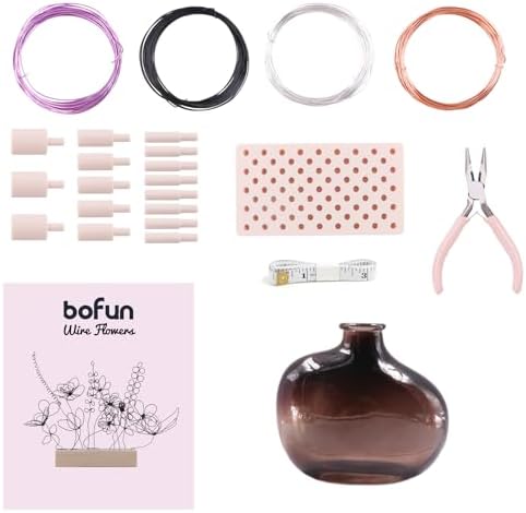 BoFUN Wire Flower Kit Easy Art Craft for Teens& Adults - Image 2