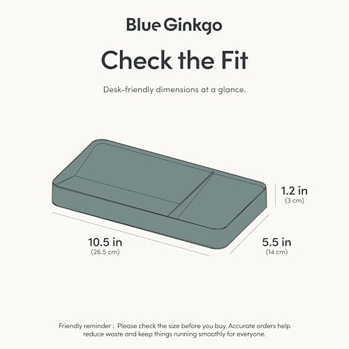 BLUE GINKGO Desk Organizer Tray, Green, Made in Korea - Image 3