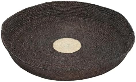 47th & Main Seagrass Round Decorative Accent Tray, 21-Inch, Amber by 47thMain
