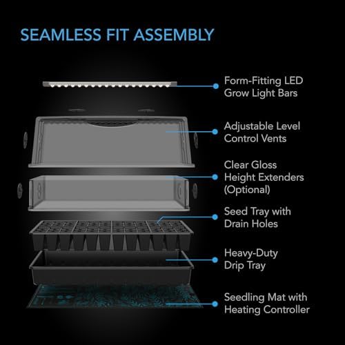 AC Infinity Large Humidity Dome Kit 6x12 w/ LED Grow Lights & Seedling Mat - Image 5