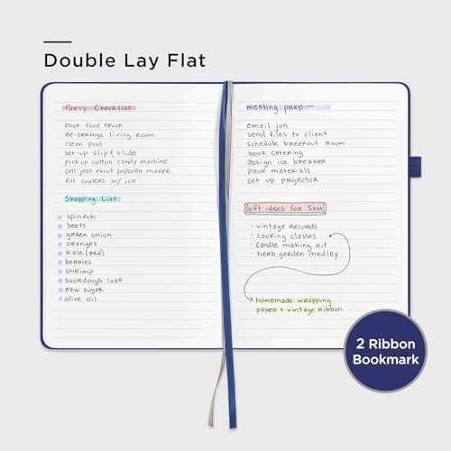 &And Per Se Lined Journal Notebook, 160 Pages, A5 5.7 x 8 inches College Ruled Thick Paper Notebook Journals for Writing, Hardcover Notebooks for Women Men Office School (1 Pack, Royal Blue) - Image 3