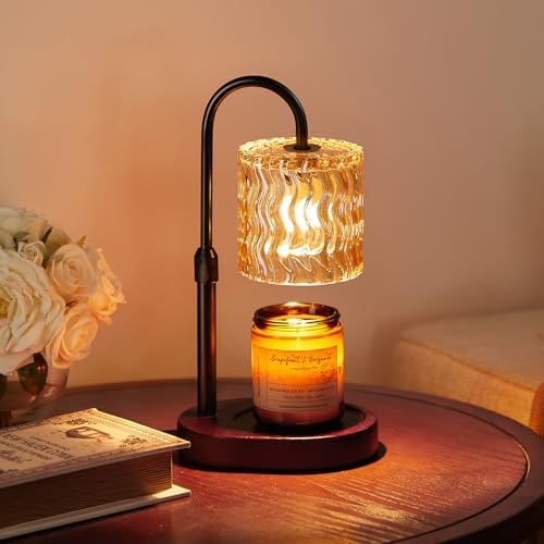 Homelist Candle Warmer Lamp Adjustable Height, with Timer & Dimmer, Black by Homelist