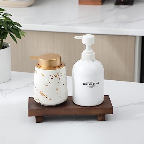 Wood Bathroom Tray Farmhouse Decor Kitchen Soap Holder, 8.7" x 3.6" Walnut - Image 4