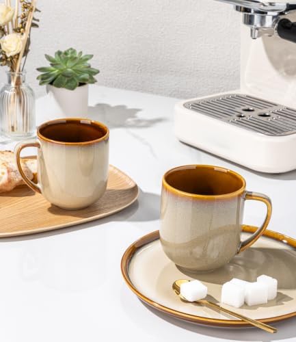 LERATIO Ceramic Coffee Mugs Set of 6,12oz Handmade Coffee Mugs Set - Image 6