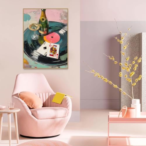 Pink Poker Diamond Art Kits for Adults Diamond Painting Kit for Beginner - Image 2
