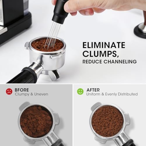 Aieve WDT Tool Espresso, Magnetic Coffee Distribution Tool Compatible with Ninja Luxe Cafe, 10 Needle Coffee Stirrer for Breville Barista Espresso Accessories (Magnetic & Adhesive Mount) - Image 3