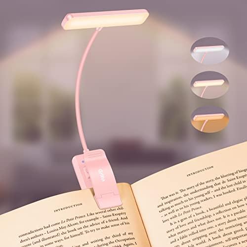 Gritin 19 LED Rechargeable Book Light for Reading in Bed by Gritin