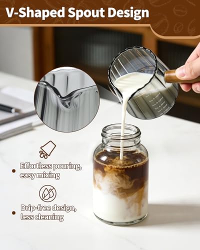 2Pcs 6oz Espresso Cups, V-Spout Espresso Shot Cups, Espresso Accessories - Image 5
