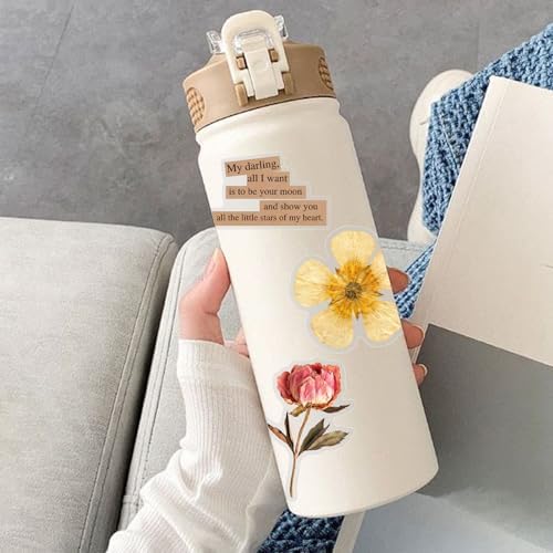 50PCS Transparent Flora Scrapbook Stickers, Flower-G - Image 6