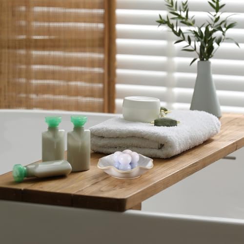 Teenyyou 8 Pcs Ceramic Jewelry Dish Bulk Small Trinket Tray, White,Green - Image 5