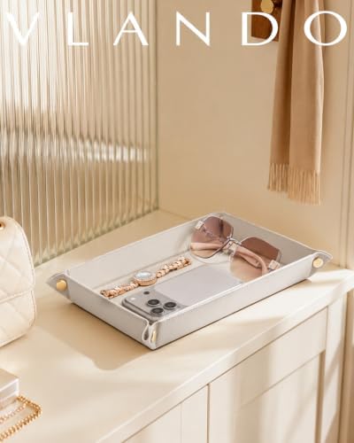 VLANDO Hawthorn Rectangle Valet Tray for men、key、ring - Image 7