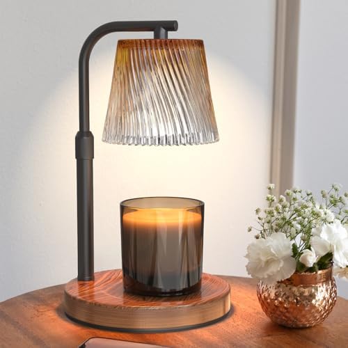 Candle Warmer Lamp with Timer: Flower Candle Lamps Height Adjustable Wax Melt New Home Decor House Warming for Women, Modern by MAOYUE
