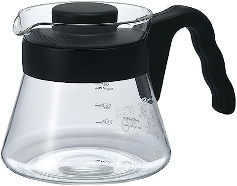 Hario V60 Glass Coffee Server, 450ml, Black by Hario