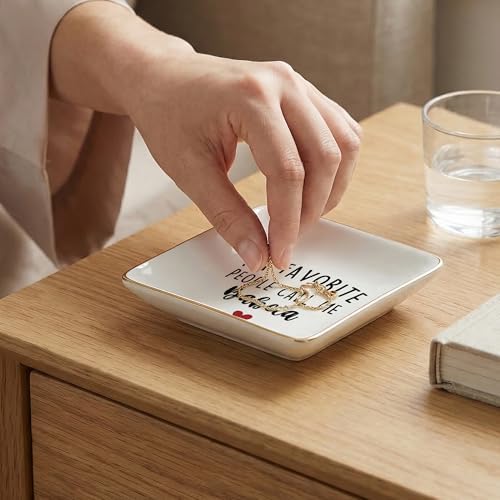 Babcia Gifts Jewelry Dish Tray, Best Grandma Mother's Day Birthday Gifts from Grandkids Ceramic Jewelry Tray for Rings Earring Bracelet Necklace, Grandmother Gift Trinket Dish for Women - Image 2