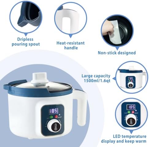 Digital Candle Melting Pot with Spout, Electric Wax Melter with Temperature Control 80–210°F for Candles Making, Soap Making, 10-Hour Auto Shut-Off & Constant Temperature Function Candle Wax Maker - Image 6