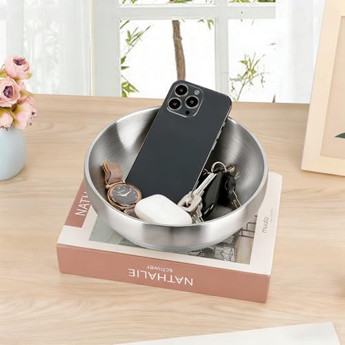 7.4 Inch Key Bowl for Entryway Table, Decorative Bowl for Keys - Image 3