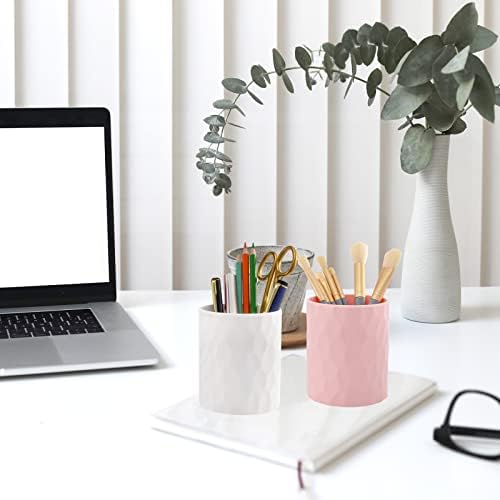 minimaliving Pen Holder,Nordic Style Silicone Waterproof Pencil Holder for Desk Simple&Modern Minimalist Makeup Organizer Multifunctional Office Supplies for Home,Kids and School (Pink) - Image 4