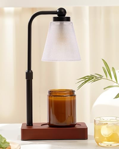 Candle Warmer Lamp with Timer, Dimmable, Adjustable Height, Square by WelcometoHONGZZI