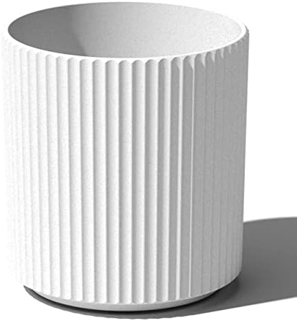 Veradek Demi Series Round Planter for Porch, Patio, Backyard | Durable Plastic-Concrete Material | Modern Décor for Tall Plants, Flowers by VeradekOutdoor