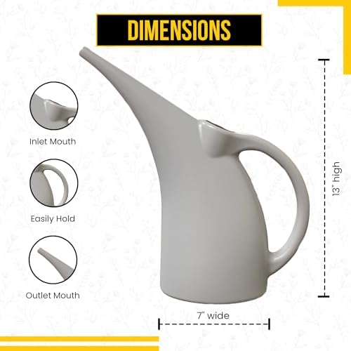 KP KOOL PRODUCTS Watering Can 1/2 Gallon - Small Watering Can for Indoor Plants - Outdoor Watering Can - Gray Plant Waterer - Plastic Watering Can for Garden - 1 Pack - Image 2