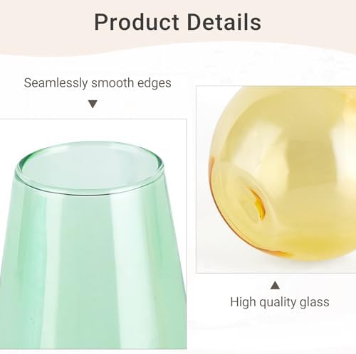 Mkono Propagation Vases 5 Glass Jars Station for Hydroponic Plants,Color - Image 4