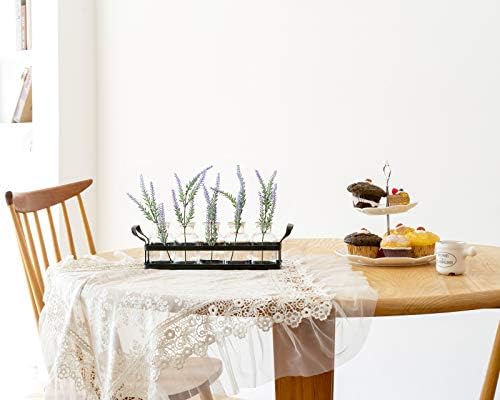 Mkono Propagation Stations, 5 Jars Desktop Glass Plant Terrarium with Stand - Image 2