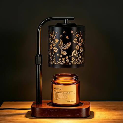 WIHTU Candle Warmer Lamp with Timer & Dimmer Hummingbird for Jar Candles by WIHTU