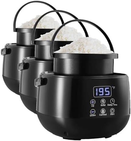 Hearth & Harbor Electric Wax Melter for Candle Making, Small 16oz Candle Wax Melting Pot, Non-Stick Candle Wax Melter for Candle Making, Candle Maker Machine - Fast, Easy, & Clean Candle Melting Pot by HearthHarbor