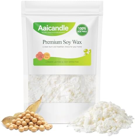 Aaicandle Soy Wax Flakes for Candle Making 0.5 lb, 100% Soy Wax by Aaicandle