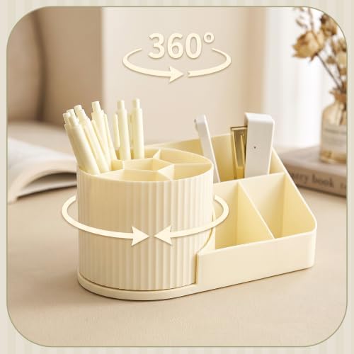Jetec 78 Pcs Aesthetic Beige Desk Accessories Set for Women - Image 2