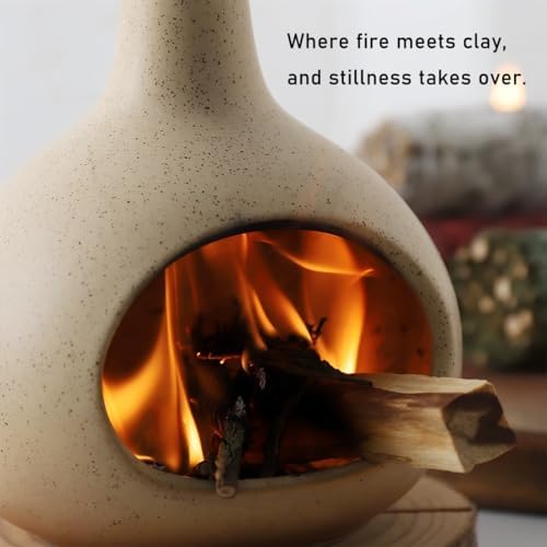 Ceramic Incense Holder, Mini Palo Santo Burner Chimney for Sticks, Cone Incense and Sage Smudging, Handmade Cone Incense Holder Burner for Yoga, Meditation, and Energy Cleansing (Milky White 01) - Image 3