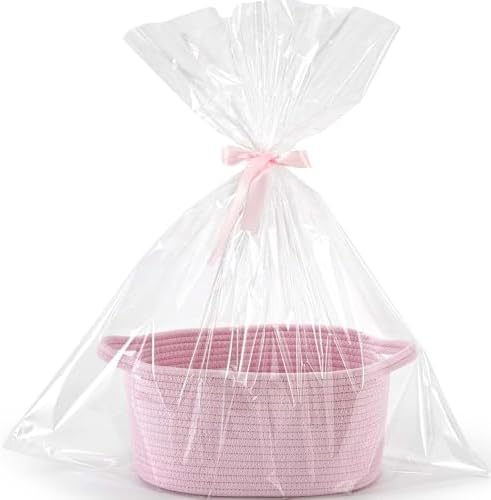 Happyiren Medium Gift Basket with Gift Wrap Cellophane Bag and Ribbons by Unknown