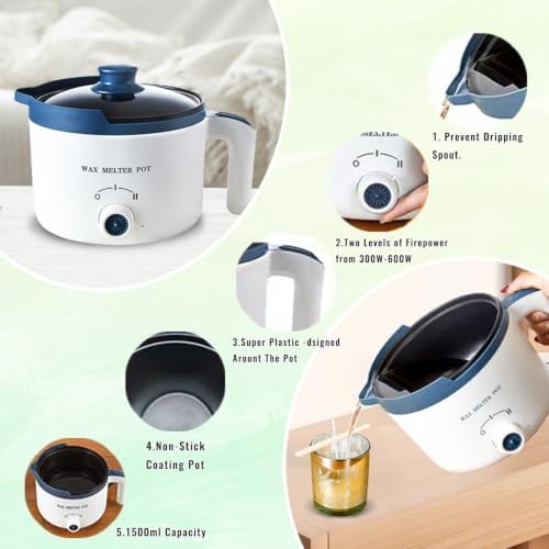 Ksedcon Electric Wax Melting Pot for Candle Making with Pouring Spout - Image 4