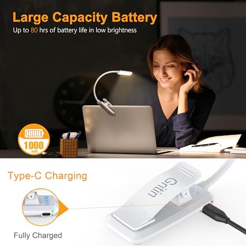 Gritin 9 LED Rechargeable Book Light for Reading in Bed - Image 4