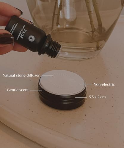 Bursera Essential Oil Diffusing Stone, Portable Non-Electric Essential Oil Diffuser, Tree Planted with Every Order, Natural Waterless Passive Diffuser for Essential Oils - Image 2